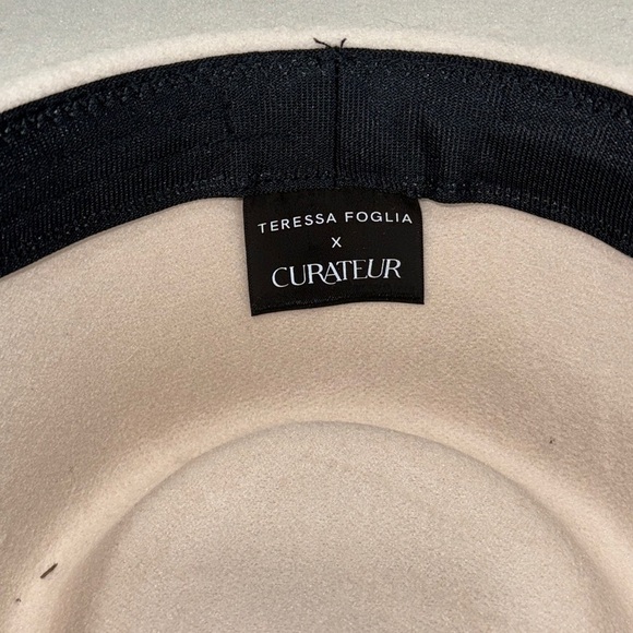 Teressa Foglia x Curateur western cowboy hat beige sand wide brim wool felt boho - Picture 5 of 12